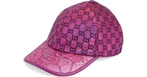 casquette gucci violet|casquette gucci rose.